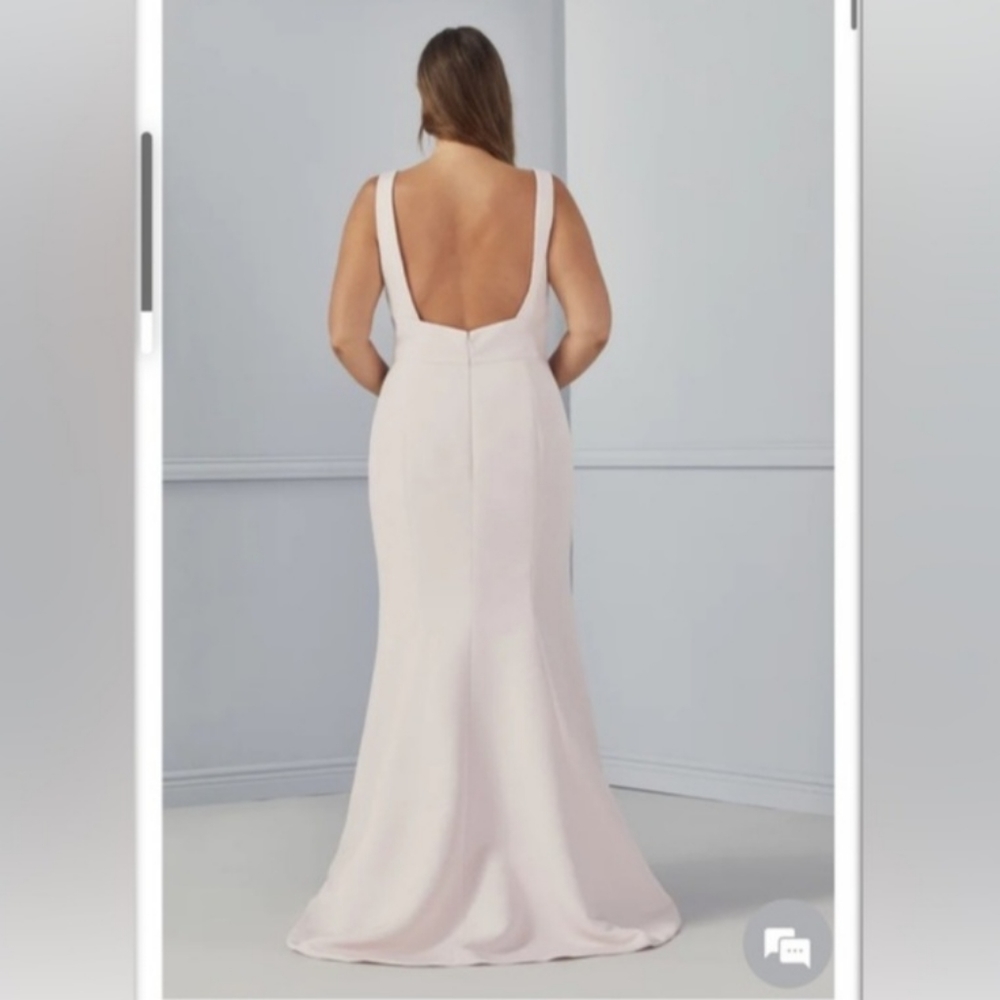 Amsale Eugenia Formal Gown in Champagne - 8